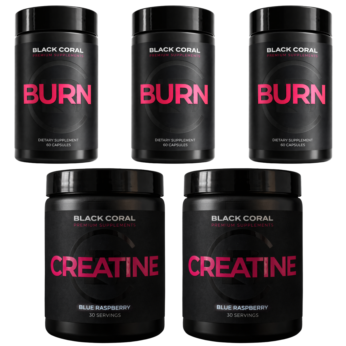 Black Coral Burn x3 + Creatina x2